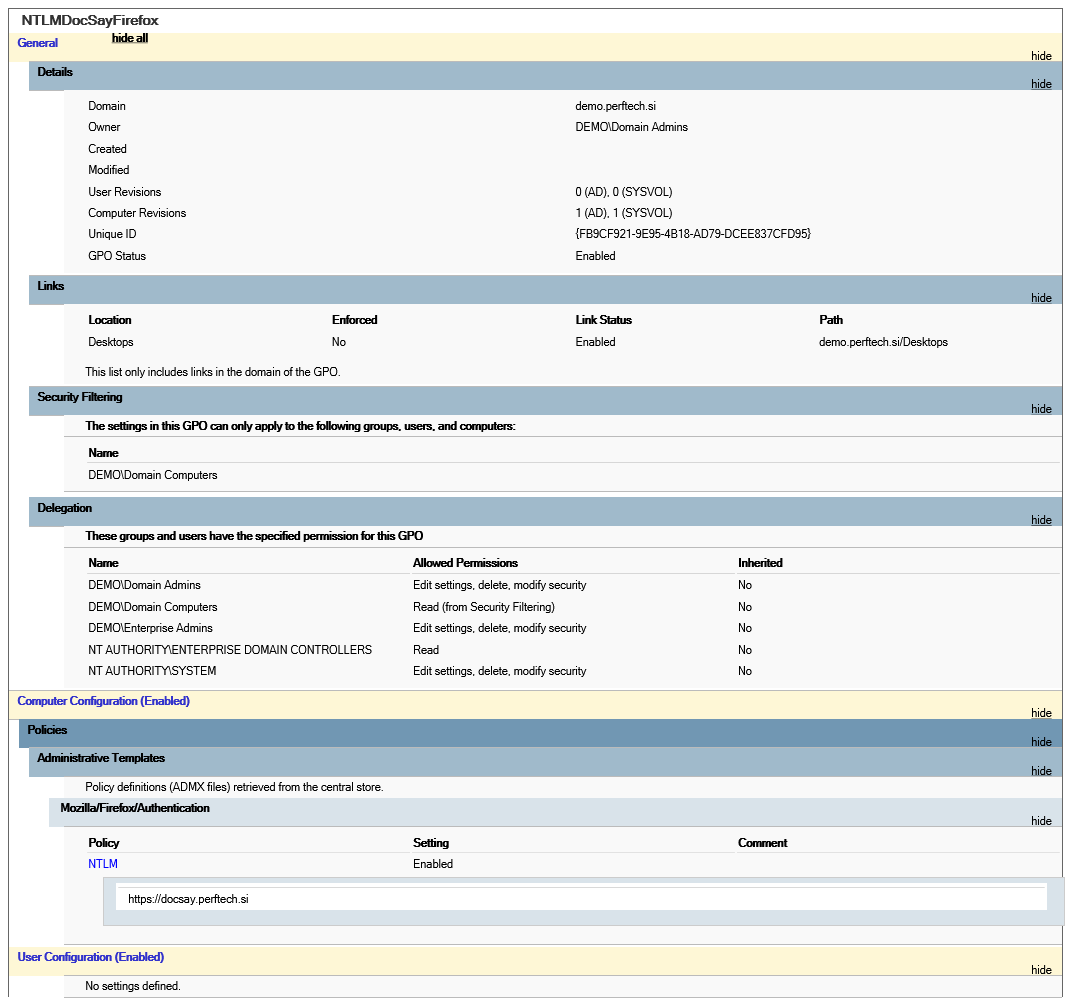 Group policy