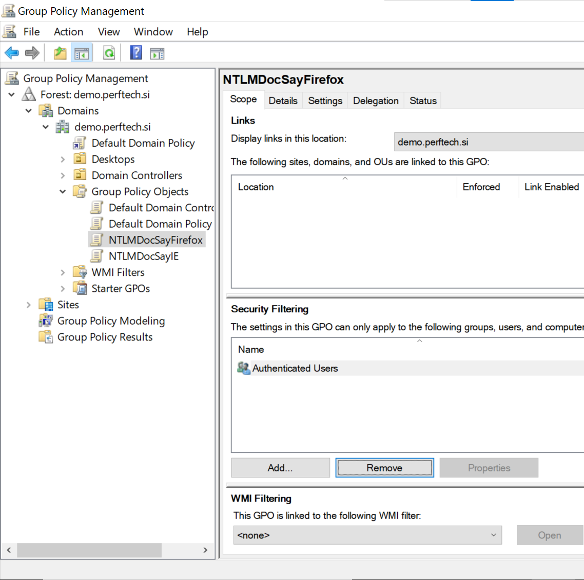 Group Policy Settings