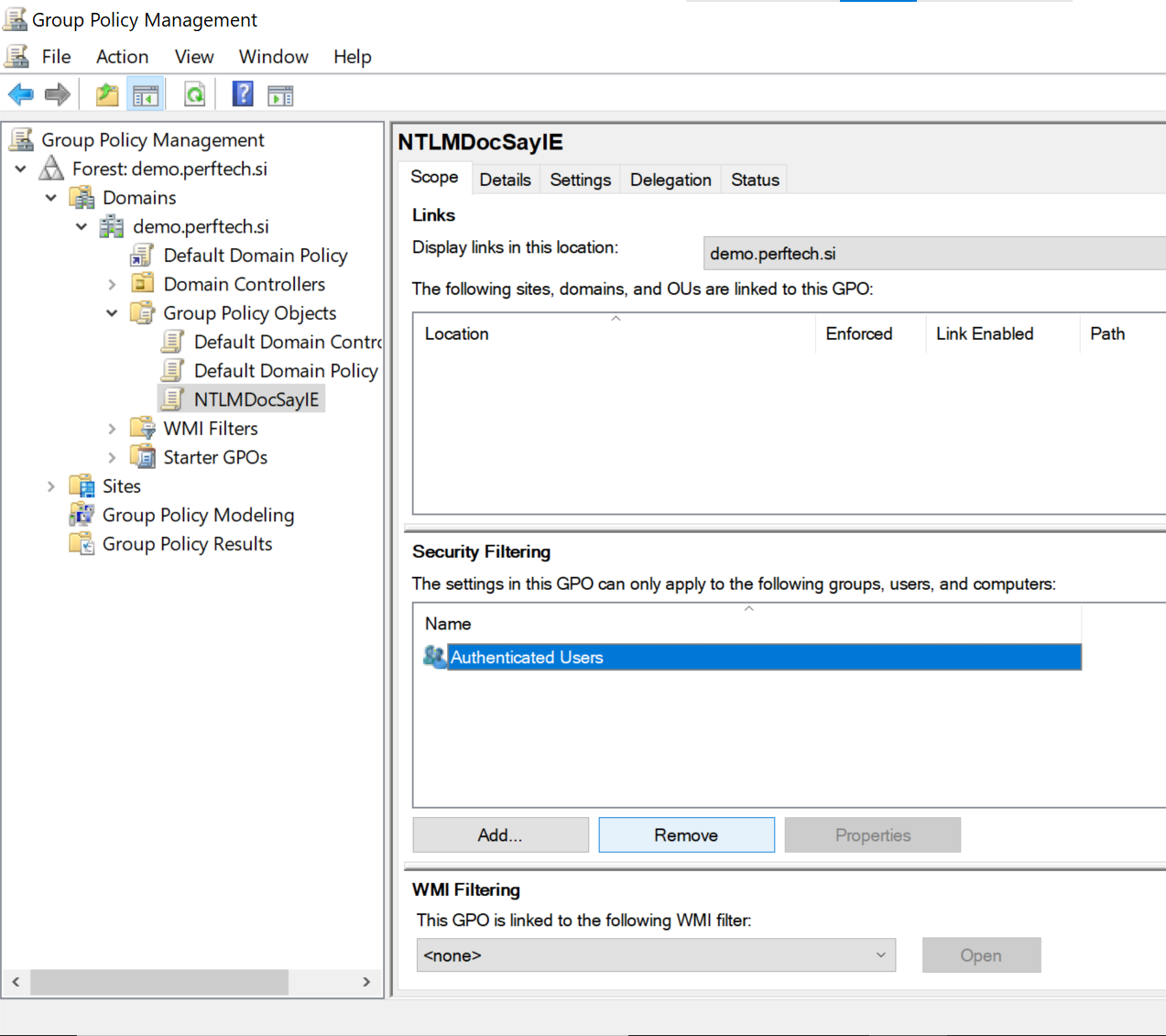 Group Policy Settings