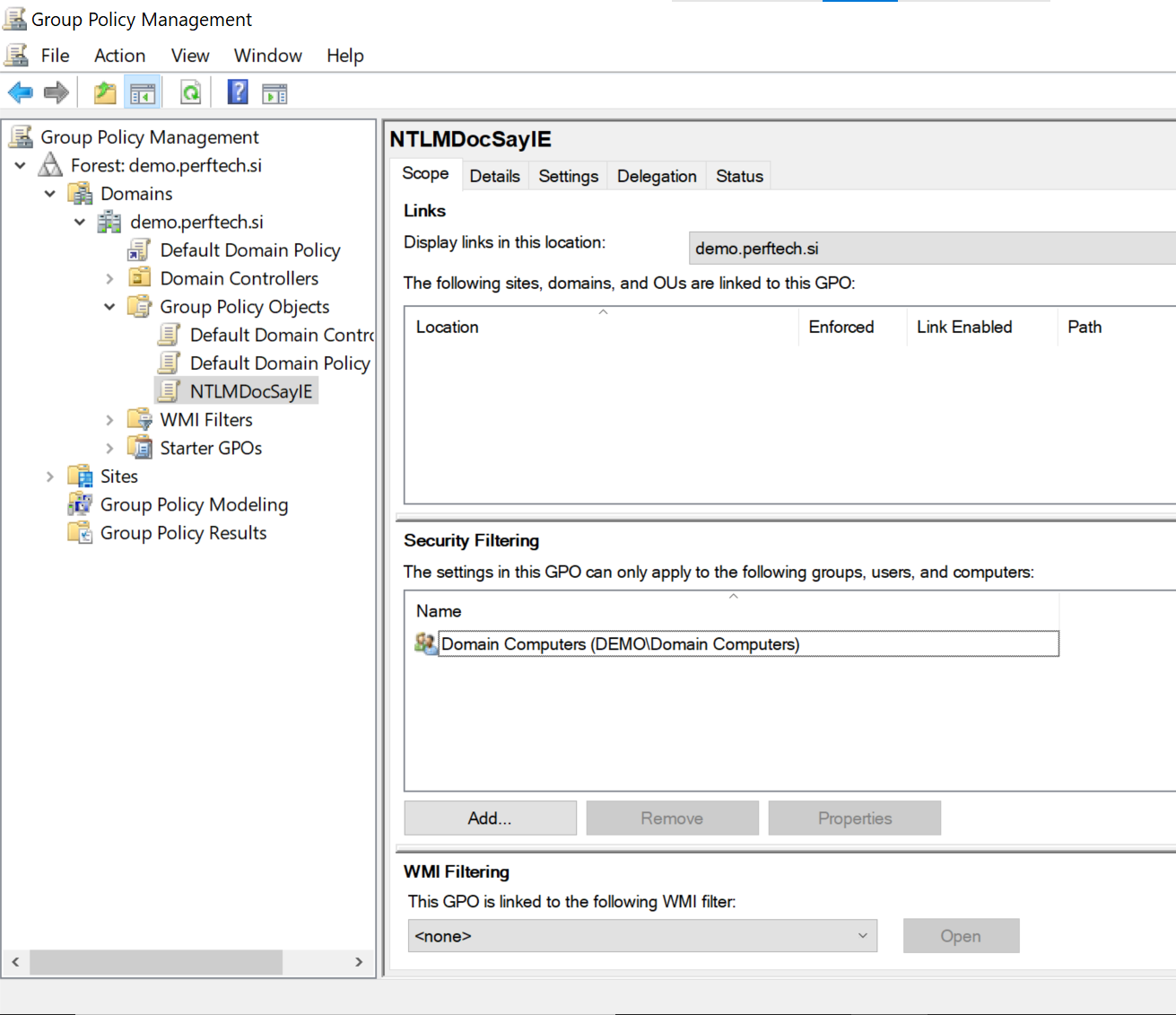 Group Policy Settings