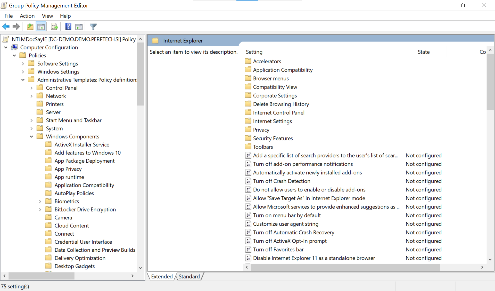 Group Policy Settings